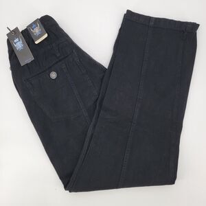Baggy Black Jeans Mens W34 Y2K Skater Loose Fit Elastic Waist NWT